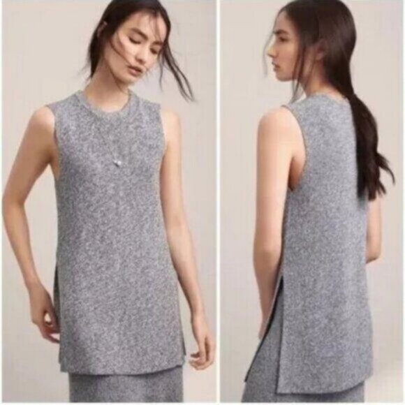 Aritzia Wilfred Palmier Sleeveless Tunic Style Knit Sweater Womens Size XXS - Picture 1 of 8